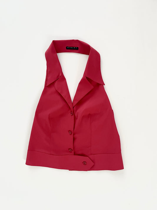 Sisley button up neckholder top