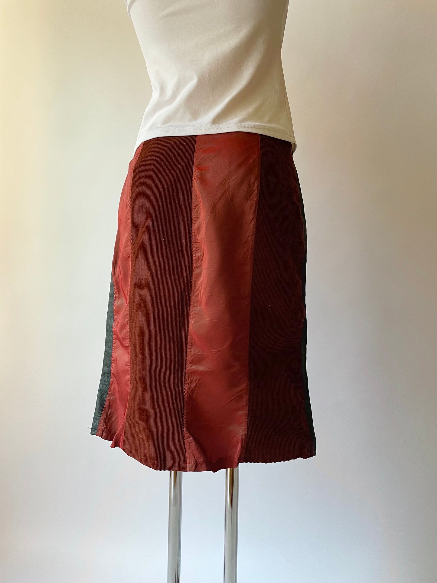 Custo Barcelona corduroy skirt with print