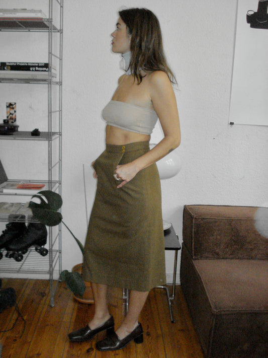 Jil Sander midi wool skirt