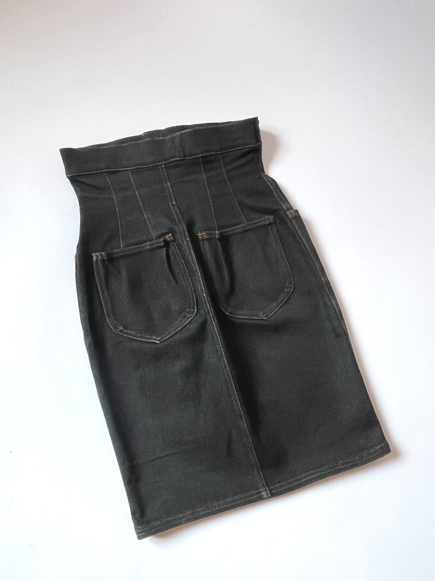 Jean Paul Gaultier super high waist denim skirt
