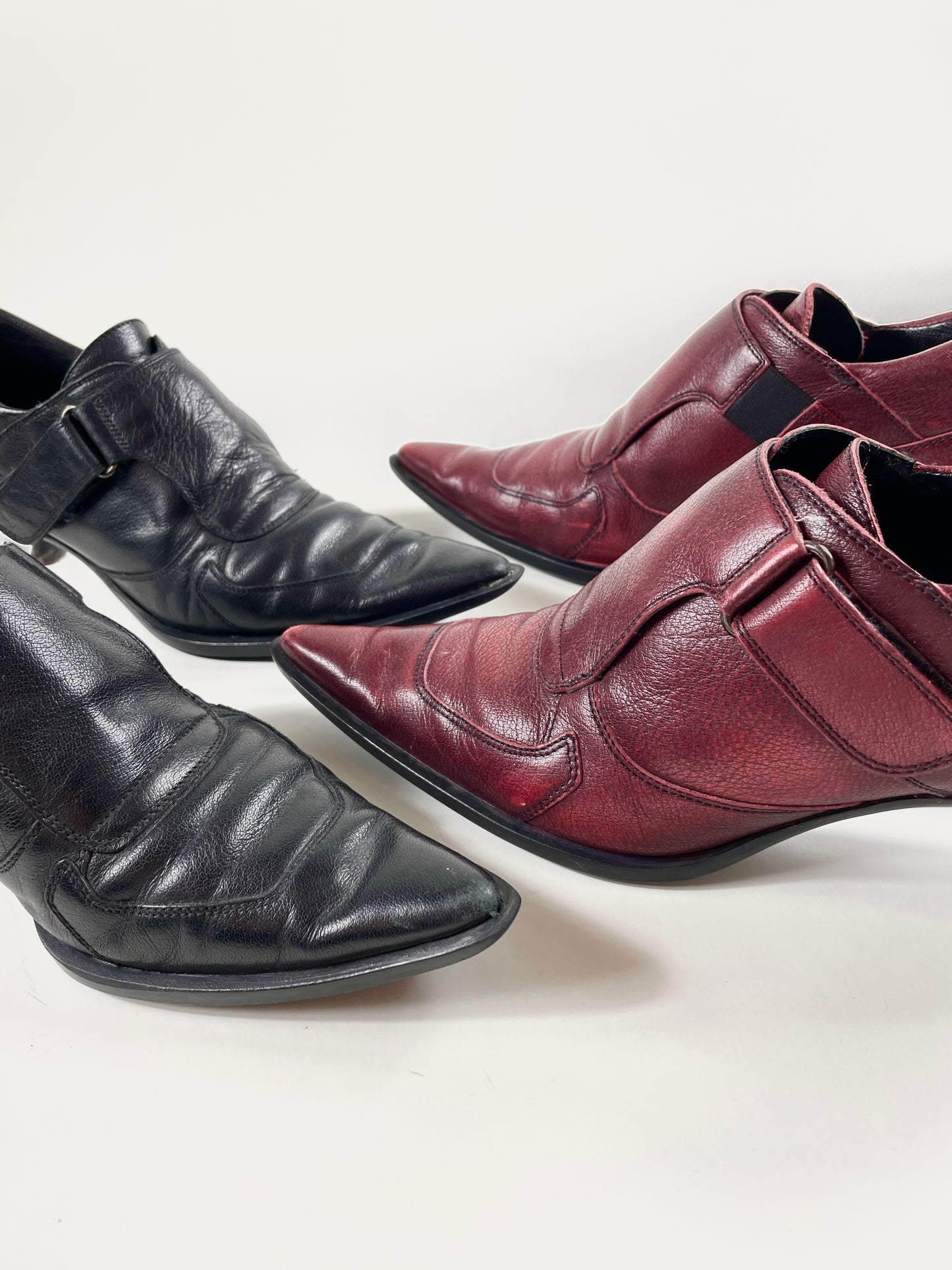 Miu Miu FW 1999 Moto ankle boots black