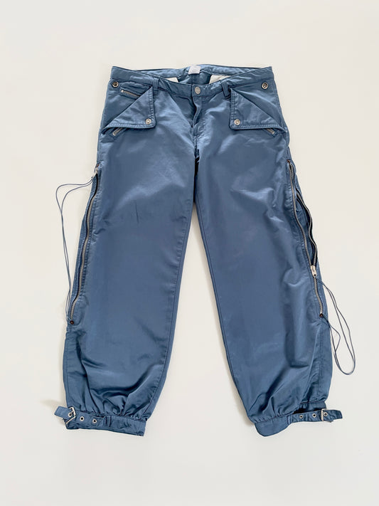 No.l.ita low waist cargo capri pants