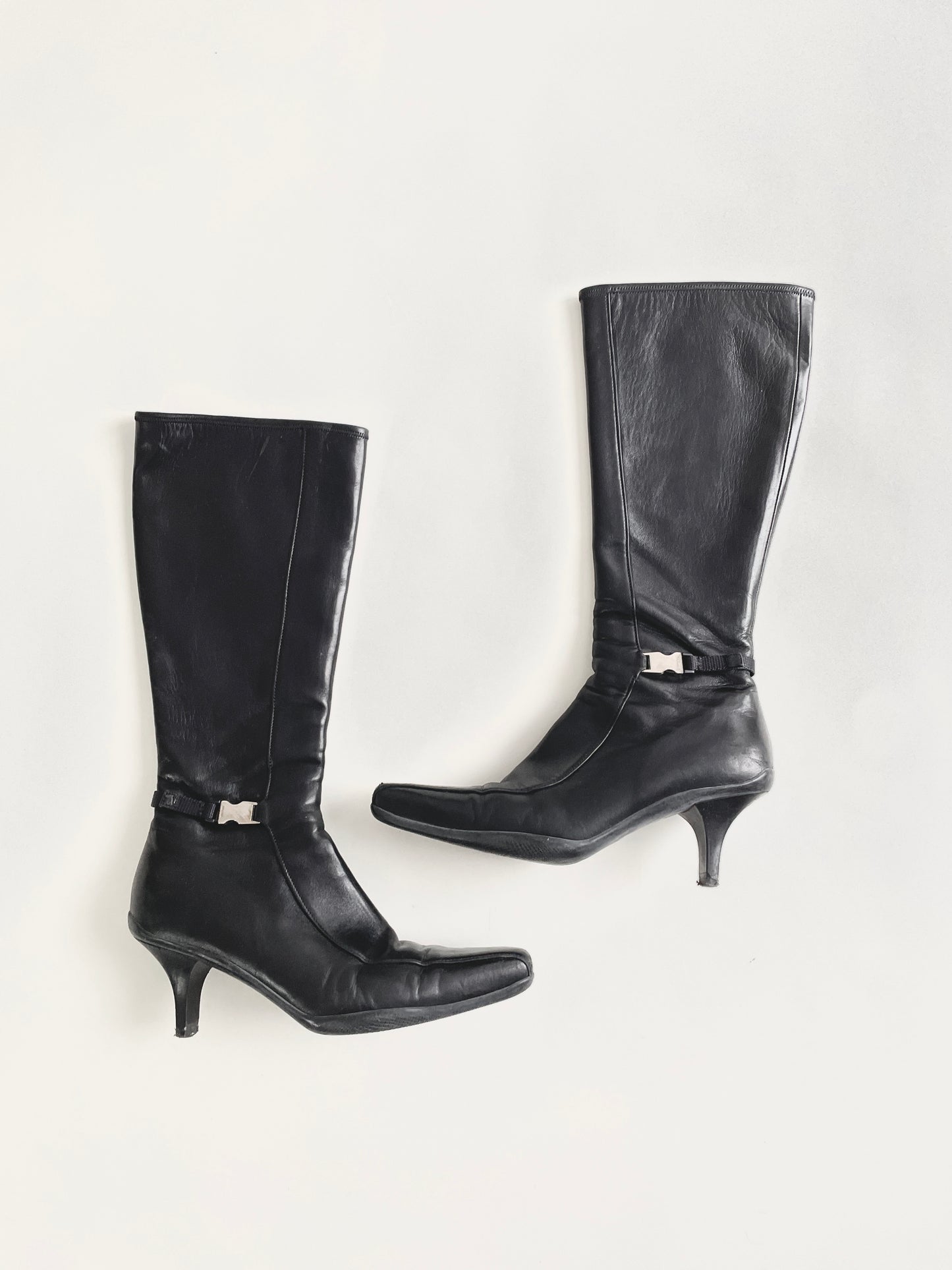 Prada Sport 1999 heeled leather boots