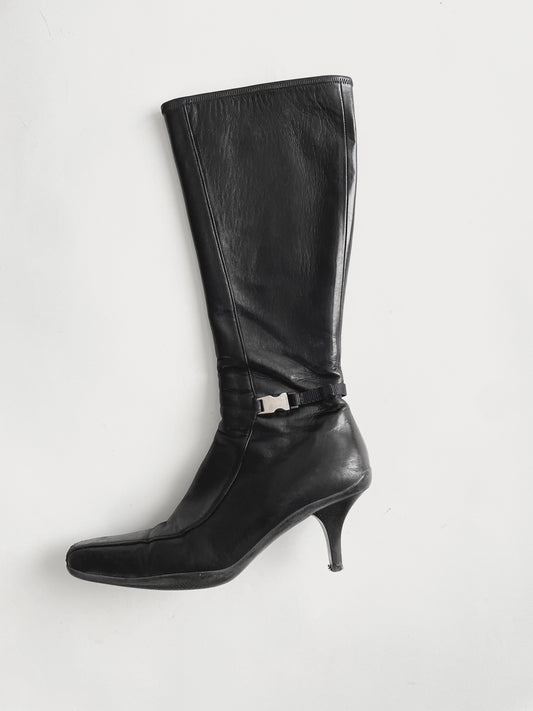 Prada Sport 1999 heeled leather boots