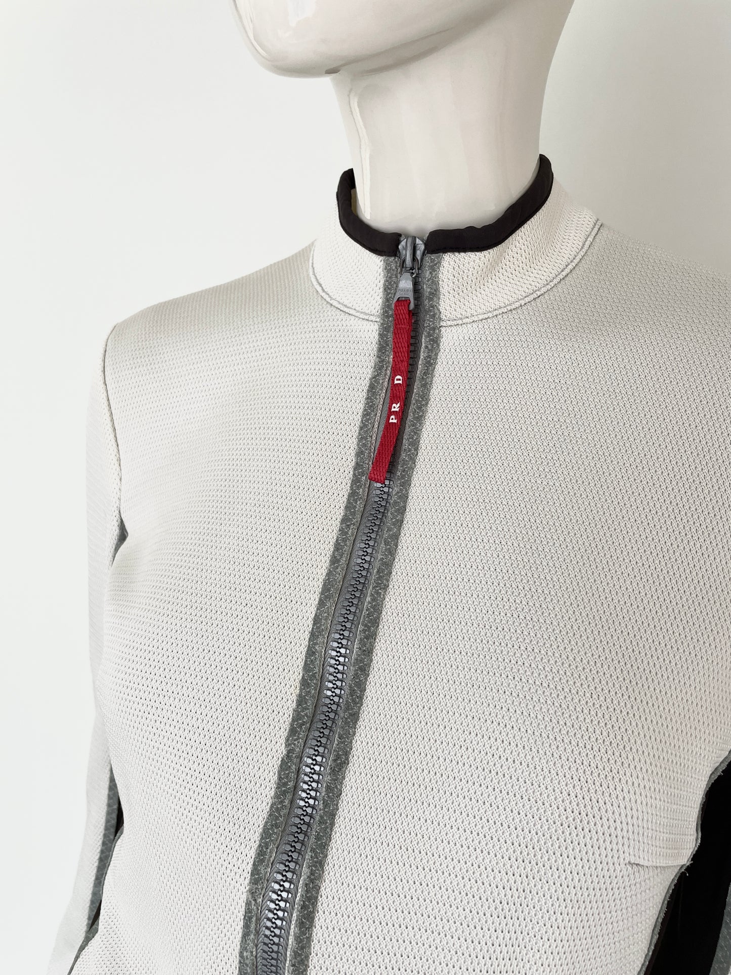 Prada SS 2000 silver mesh jacket