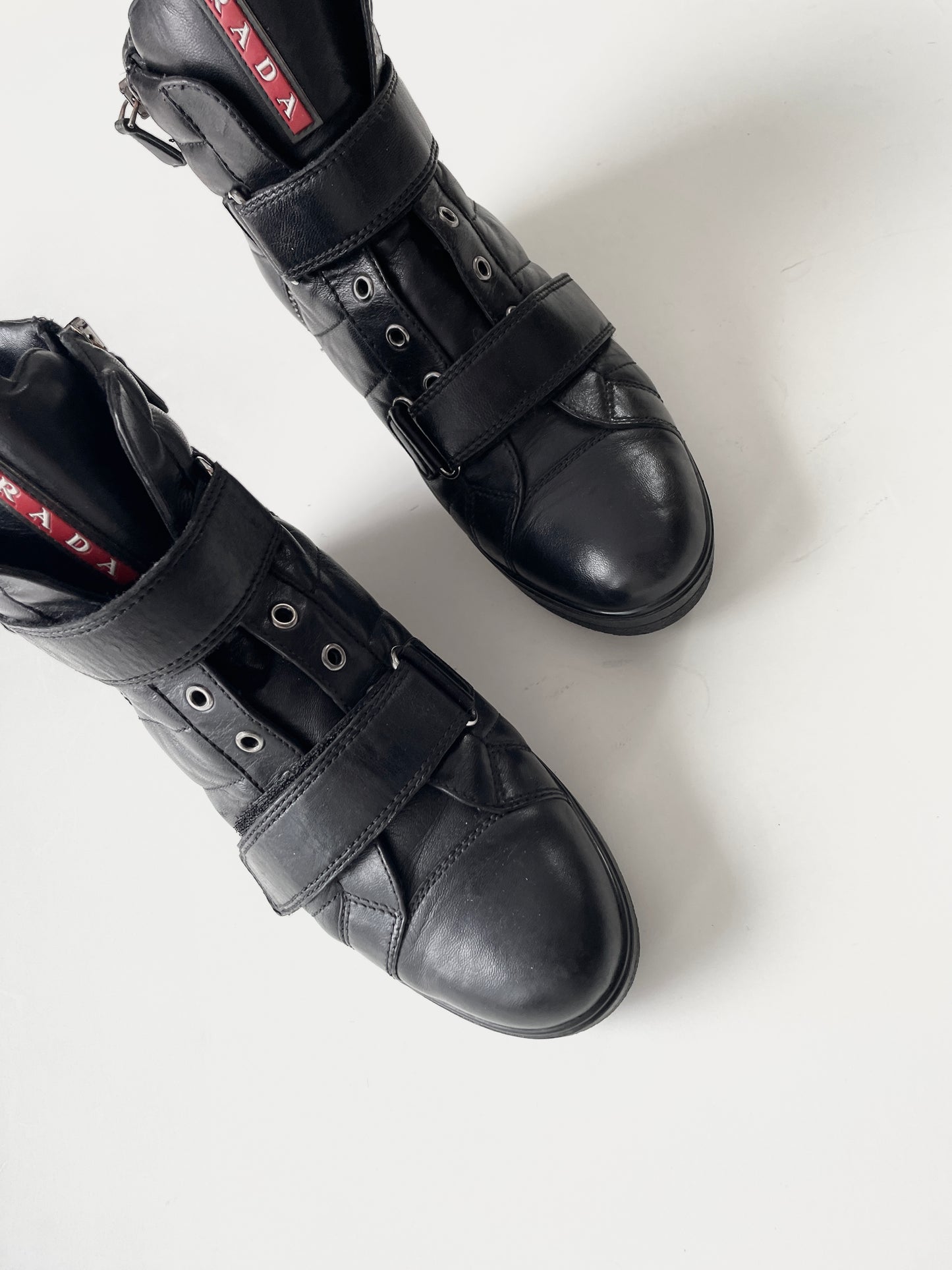Prada A/W 2013 High-Top wedge sneaker