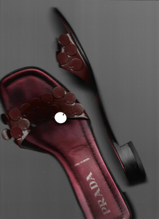 Prada SS 2000 sequin sandals